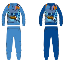 Global Licence Srl Disney Stitch pamut flanel gyerek pizsama - középkék - 110 gyerek hálóing, pizsama