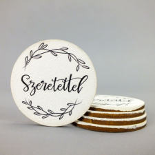 Global Licence Srl Nyomtatott fa tábla - Szeretettel 5db/cs dekorációs kellék