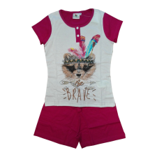 Global Licence Srl Rövid ujjú pamut gyerek pizsama - Evidence - pink - 122 gyerek hálóing, pizsama