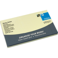 Global Notes Öntapadós jegyzettömb Info Notes 125x75 mm 100 lapos sárga jegyzettömb