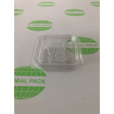 Globál Pack Egybefedeles doboz víztiszta 250 ml PET papírárú, csomagoló és tárolóeszköz