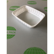 Globál Pack Főételes doboz Fehér 500ml mikrózható (Újrahasználható) uzsonnás doboz