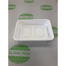 Globál Pack Import doboz fehér 500 ml PP mikrózható papírárú, csomagoló és tárolóeszköz
