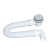 Global Viva Texo exclusive zuhanytálca szifon Ø 60 mm rozsdamentes takaróval - 5/4" X 0,4 M X Ø 40 mm