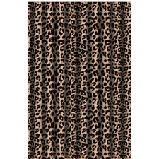 Global Viva Textil zuhanyfüggöny 180x200 cm, leopard mintázattal, mosható és vasalható lakástextília