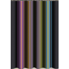 Global Viva Textil zuhanyfüggöny 180x200 cm, spectrum mintázattal, mosható és vasalható lakástextília