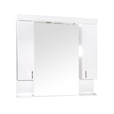 Globalviva DESIGN 80-85-100 tükrös szekrény dupla szekrénnyel, LED világítással fürdőszoba bútor