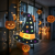 Globiz international Halloween-i dekoráció - boszorkánykalap - akasztható - filc - 38 x 33 cm