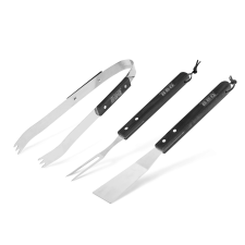 Globiz International Kft. Grillező eszköz szett 3db fa nyéllel autópálya és játékautó