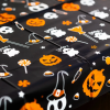 Globiz International Kft. Halloween-i asztalterítő - alumínium hatású - 137 x 183 cm - apró motívumos