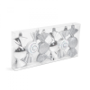 Globiz Karácsonyfadísz szett - ezüst cukor - 10 x 3,6 cm - 6 db / szett