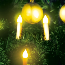 Globiz Karácsonyi LED gyertyafüzér - melegfehér - 10 LED - 2 x AA karácsonyfa izzósor