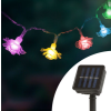 Globiz LED szolár fényfüzér - virág - 2,3 m - 20 LED - színes