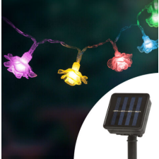 Globiz LED szolár fényfüzér - virág - 2,3 m - 20 LED - színes kültéri izzósor