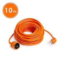 Globiz Lengőkábel - hálózati hosszabbító kábel (3x1.5 mm2) 10 méter, narancs hosszabbító, elosztó