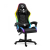 Globiz RGB LED-es gamer szék - karfával, párnával - fekete