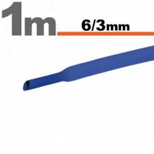 Globiz Zsugorcső 6mm/3mm kék villanyszerelés