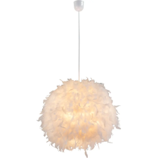 GLOBO 15057 KATUNGA függesztékes lámpa , 40W , E27 , műanyag, valódi toll, textil világítás