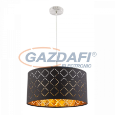 GLOBO 15229H Clarke Függesztékes lámpa , 60W , E27 , nikkel matt, textil, műanyag arany világítás