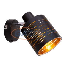 GLOBO 15342-1 TUNNO Spot fém fekete-arany. 1xE14 40W 230V világítás