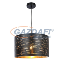 GLOBO 15342 TUNNO Függeszték fém fekete-arany. Ø:380, exkl. 1xE27 60W 230V világítás