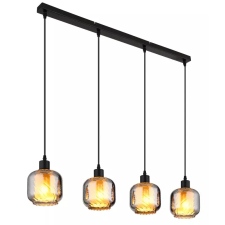 GLOBO 15754-4H XIA függeszték 25W 230V IP20 4xE27 fekete HxSzxM=890x140x1200mm világítás