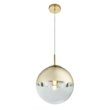 GLOBO 15856 VARUS Függeszték , 40W , E27 , fém, sárgaréz, üveg, arany világítás