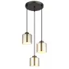 GLOBO 16056-3HR FELICIA függeszték 60W 230V IP20 3xE27 fegyverszürke matt d=330 mm