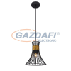 GLOBO 54814H PURRA Függeszték metál fekete-arany színben. Ø220, H:1200, exkl. 1xE27 60W 230V