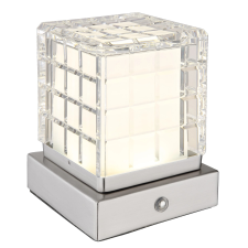 GLOBO Asztali/fali lámpa LUNKI Nikkel matt 1xLED 2,5W világítás