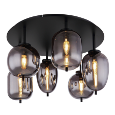 GLOBO BLACKY 15345-6D mennyezeti lámpa, 6x40W E14 világítás