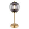 GLOBO Blacky I sárgaréz-füstszürke asztali lámpa (GLO-15345TMM) E14 1 izzós IP20