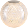 Globo Eastern Europe s.r.o Tölthető LED asztali hangulatlámpa, 11 cm - Aida Globo 16042T1, memória, fokozatmentes dimmelés, csiszolt üveg hatású, 1 méretes kábellel, 3000 K, 85 lm, 2 W, 3,7 V