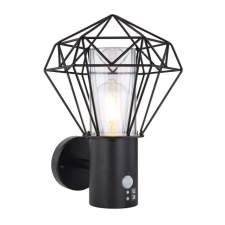 GLOBO Globo HORACE 31355S mozgásérzékelős kültéri falikar, 1x15W E27 LED, IP44 kültéri világítás