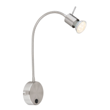 GLOBO Globo MILLY 57310N falilámpa flexibilis szárral, kapcsolóval, 1x35W GU10 világítás