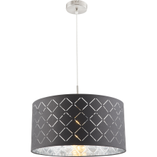 GLOBO Kidal nikkel-szürke függesztett lámpa (GLO-15228H) E27 1 izzós IP20 világítás