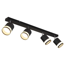 GLOBO Lucero spotlámpa fekete matt 4xGx53 LED világítás