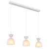 GLOBO Massey fehér-opál függesztett lámpa (GLO-15769W-3) E14 3 izzós IP20