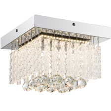 GLOBO MATHILDA MENNYEZETI LÁMPA 1XLED 12W 840LM 4000K KRÓM/KRISTÁLY/ÜVEG világítás