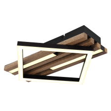 GLOBO Obrien mennyezeti lámpa fekete 1xLED világítás