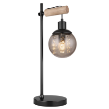 GLOBO RICHARD 15657T asztali lámpa kristály dekorral, 1x25W E27230V világítás
