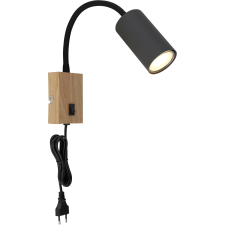 GLOBO Robby gégecsöves flexibilis falikar grafitszürke világítás