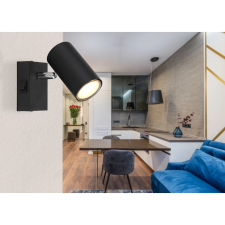 GLOBO Robby spotlámpa 1 izzós fekete matt 70 mm x 100 mm világítás