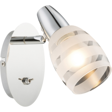 GLOBO Roy króm-fehér fali spotlámpa (GLO-54985-1) E14 1 izzós IP20 világítás