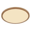 GLOBO Sapana barna-opál fürdőszobai LED mennyezeti lámpa (GLO-41562-18WW) LED 1 izzós IP44