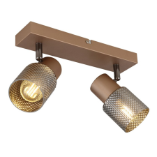 GLOBO Satella barna-füstszínű mennyezeti spotlámpa (GLO-54314-2) E14 2 izzós IP20 világítás