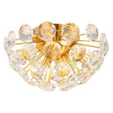GLOBO Virina arany-átlátszó kristály mennyezeti lámpa (GLO-16047D) G9 10 izzós IP20 világítás