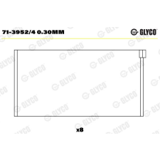 GLYCO hajtókar csapágy GLYCO 71-3952/4 0.30mm autóalkatrész