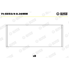 GLYCO hajtókar csapágy GLYCO 71-5053/4 0.30mm autóalkatrész