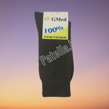 GMED 100% pamut zokni fekete 43-44 férfi zokni